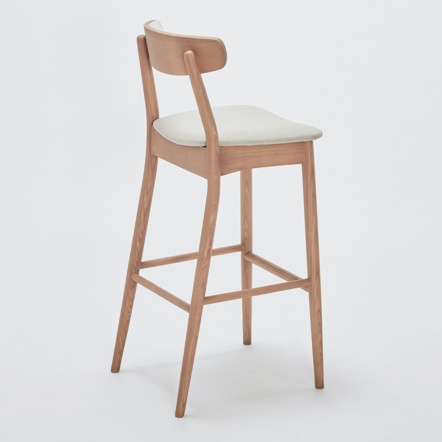 ABBEY BAR STOOL IN TAUPE ASH WOOD