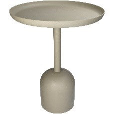 TABLE IVORY DIA37x47cm