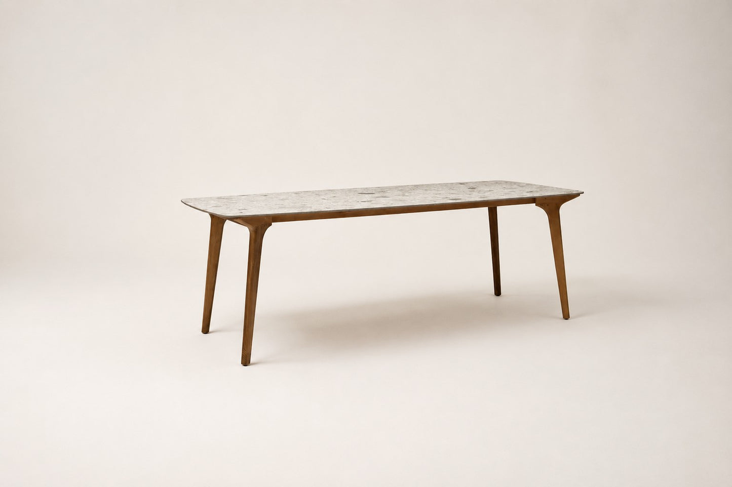 TORSA DINING TABLE WITH FOSSIL CERAMIC TOP (12 MM)