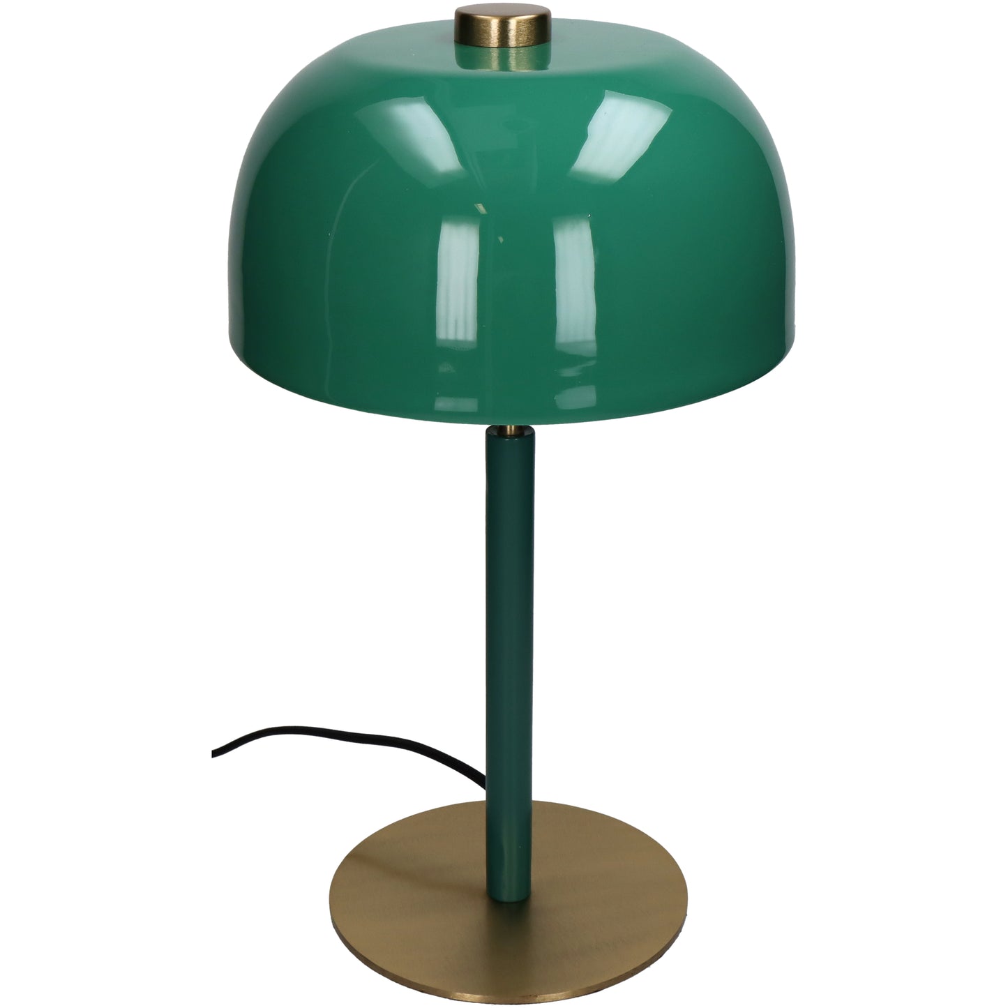 TABLE LAMP METAL GREEN DIA 25x45 CM