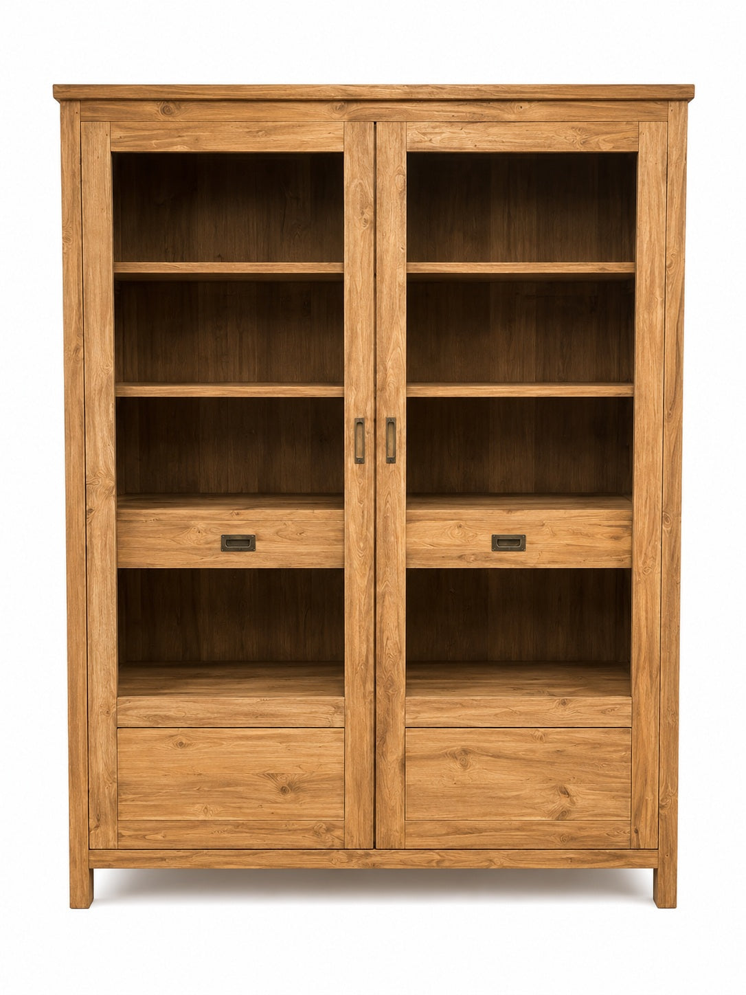 HIGH DISPLAY CABINET IN TEAK