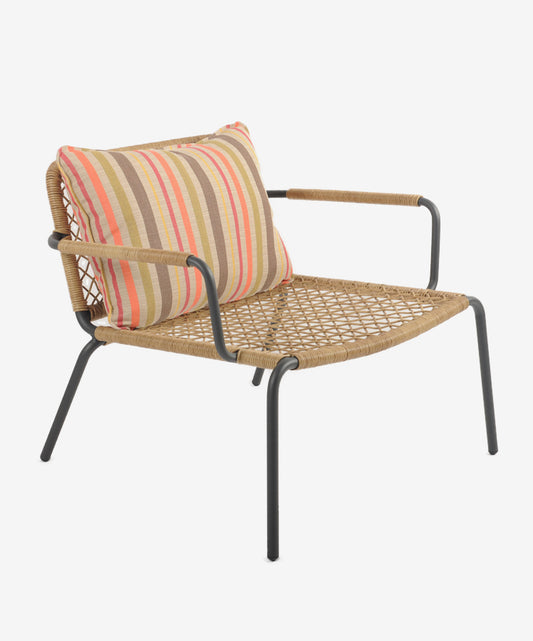 MAIORI VEGA LOW ARMCHAIR CHARBON