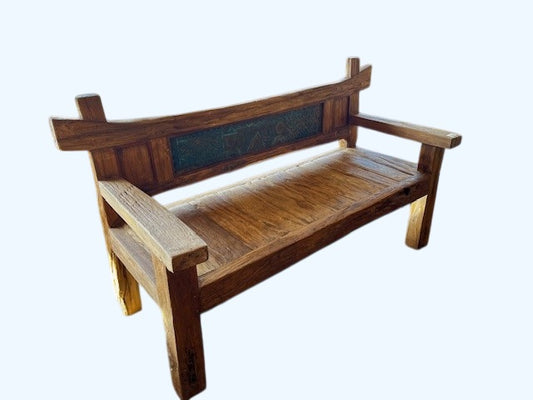 BALINEO BENCH IN RECYCLED TEAK WOOD
