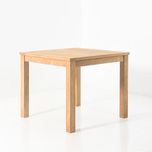 BISTRO DINING TABLE IN TEAK WOOD WITH SLATTED TOP