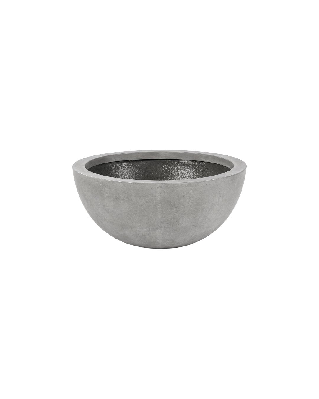 SOLARO ROUND POT - SMALL IN WEATHERED CEMENT