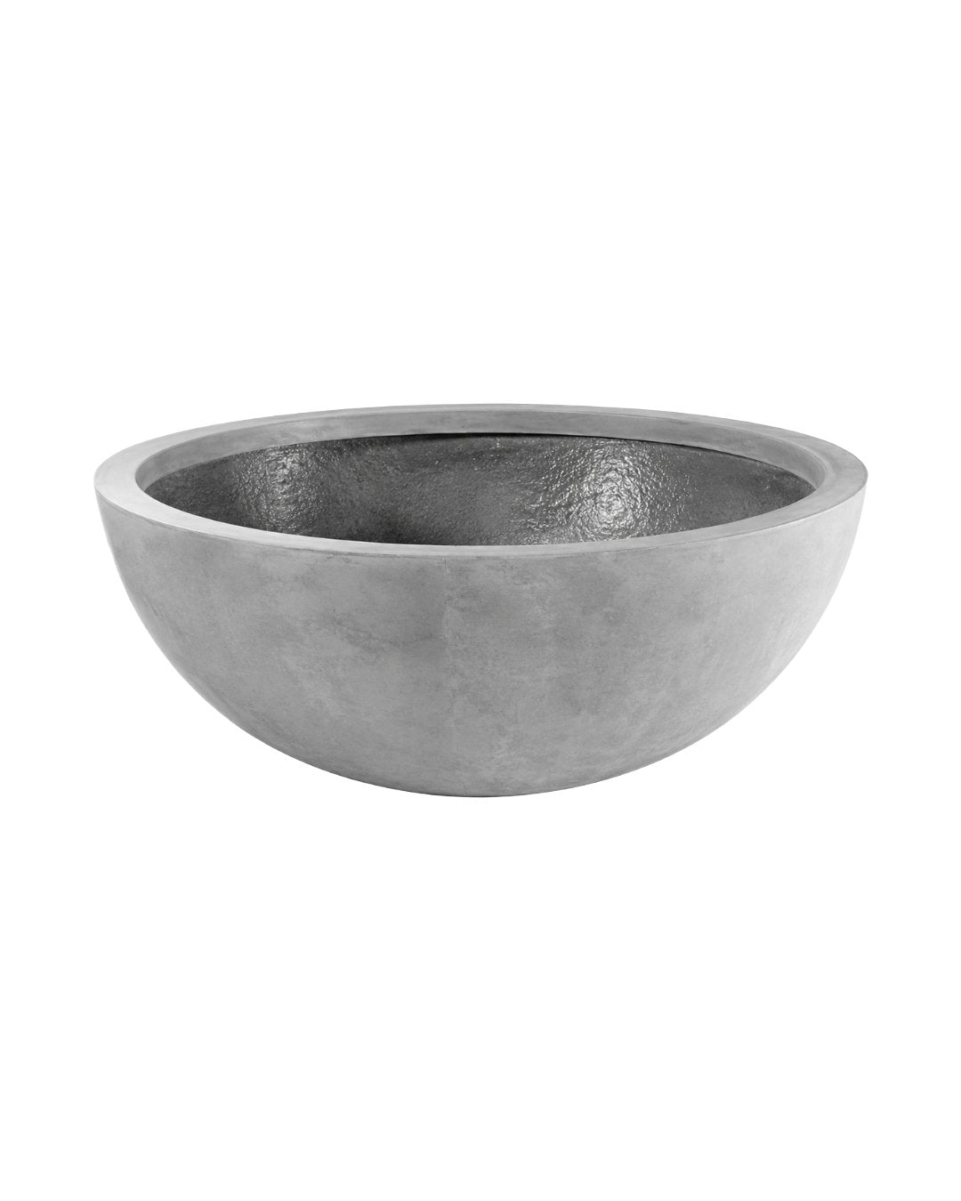 SOLARO ROUND POT - LARGE IN WEATHERED CEMENT