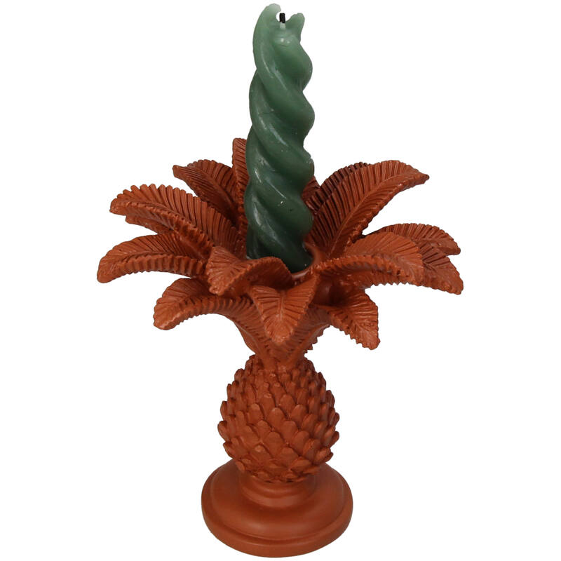 CANDLE STICK PALM TREE POLYRESIN TERRA