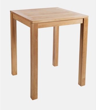 BISTRO BAR TABLE IN TEAK DIM 90 X 90 X 110 CM