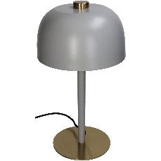 TABLE LAMP GREY DIA 25x45cm