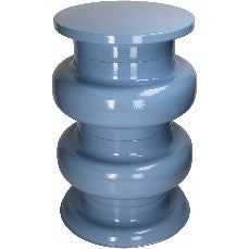 POUF IRON BLUE DIA 31x50cm