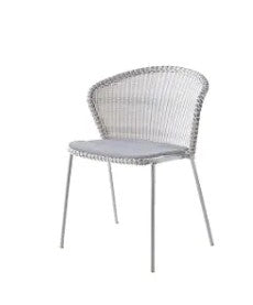 LEAN CHAIR STACKABLE WHITE GREY