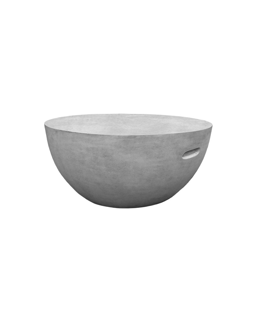 HALF SPHERE COFFEE TABLE IN WEATHERED CEMENT