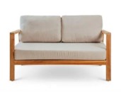 FLOW SOFA 2 SEATER TEAK WOOD INCLUDE CUSHION