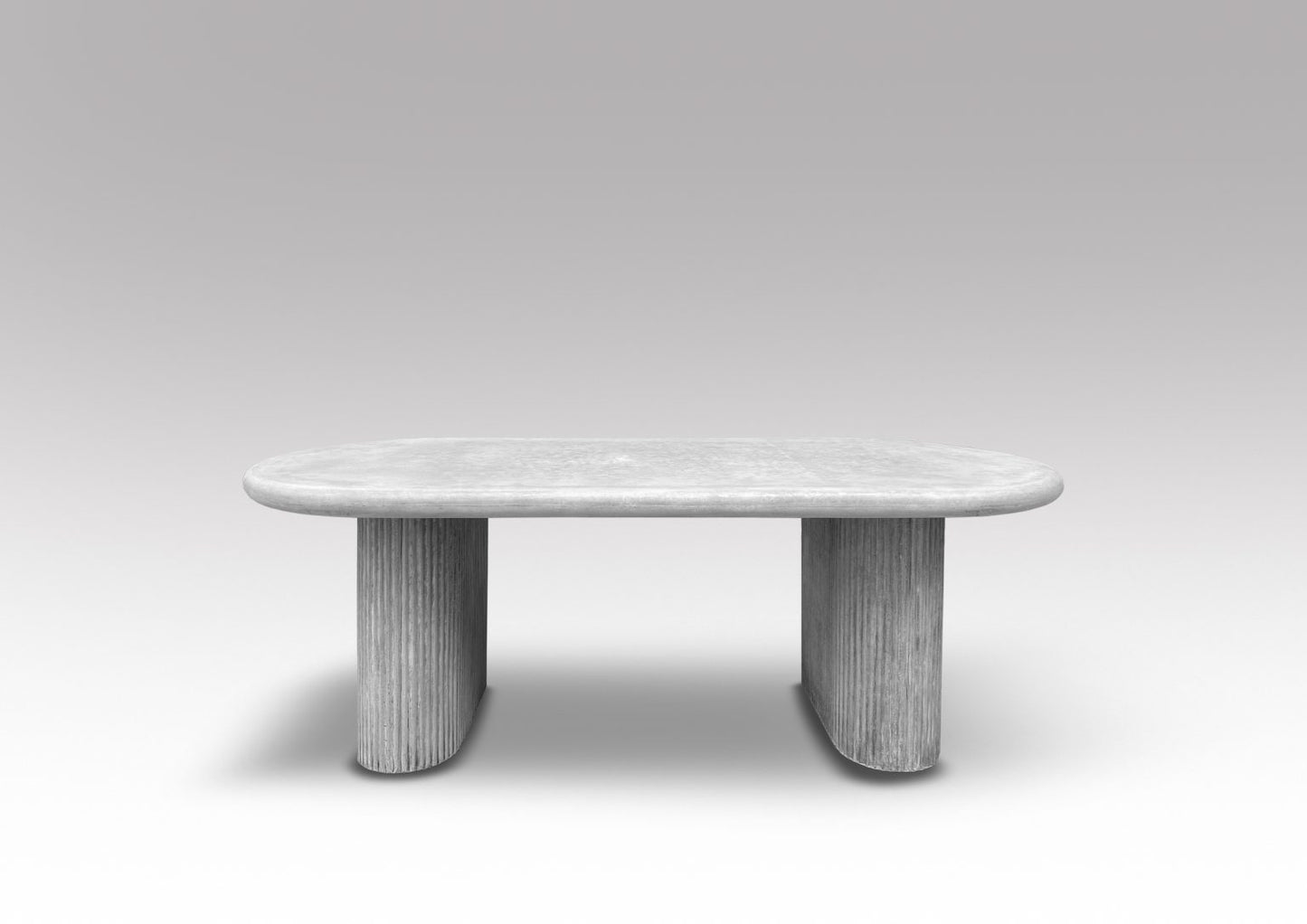 SOLONA DINING TABLE IN WEATHERED CEMENT