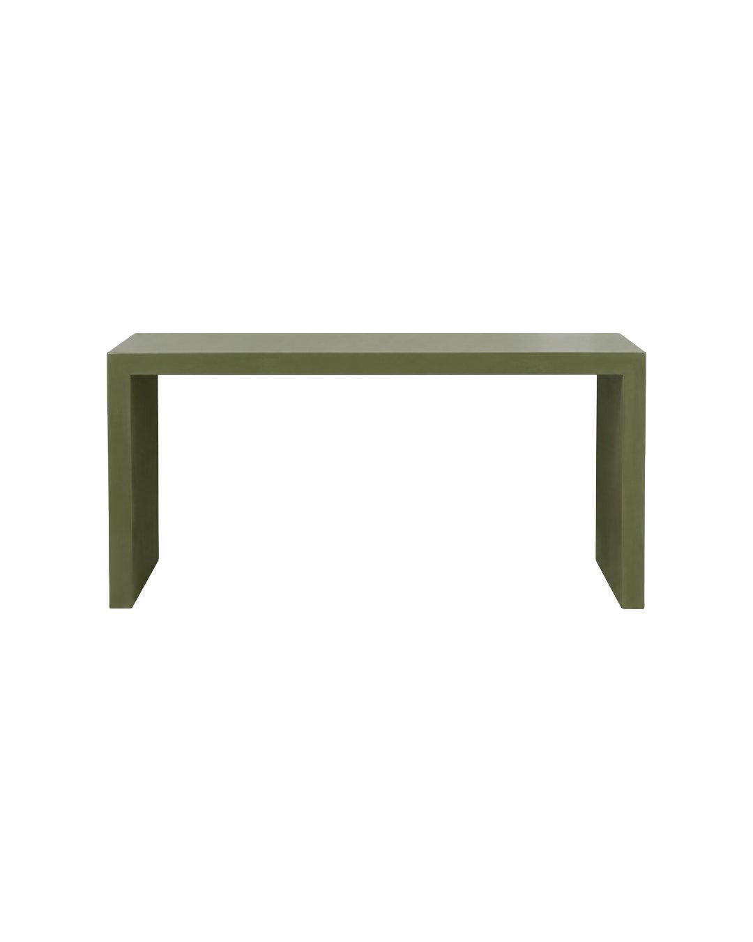 CONSOLE TABLE IN OLIVE GREEN