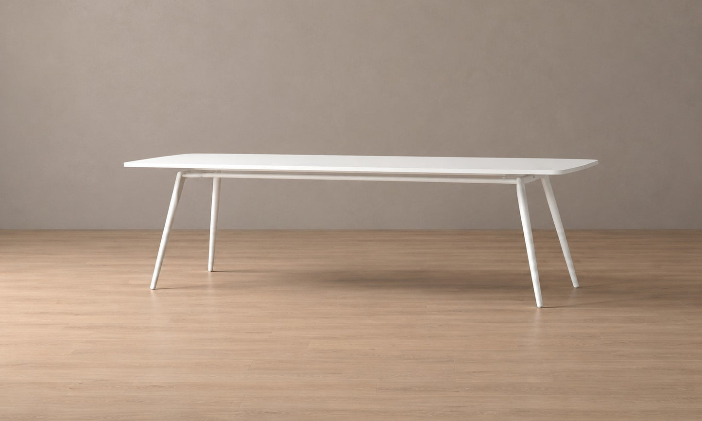 STIPA WHITE ALUMINIUM TABLE 100x300