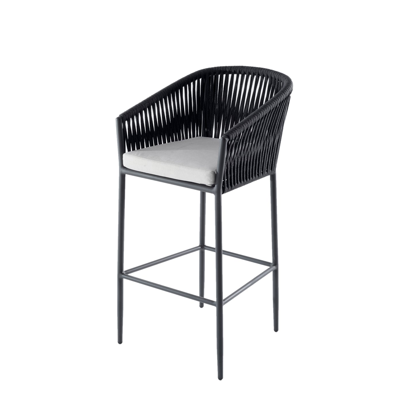 FORTUNA BARCHAIR-ALU CHARC ROPE