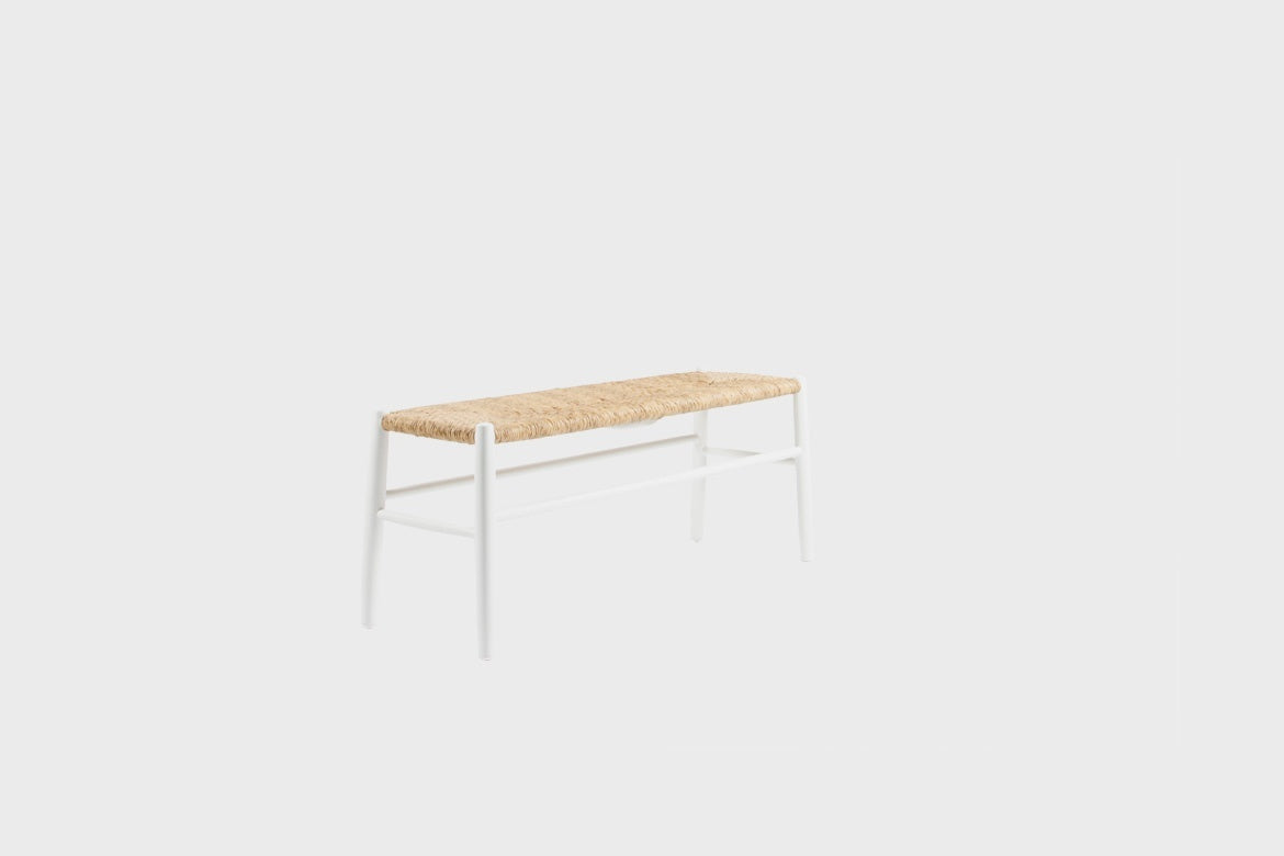 STIPA BENCH IN ALU WHITE