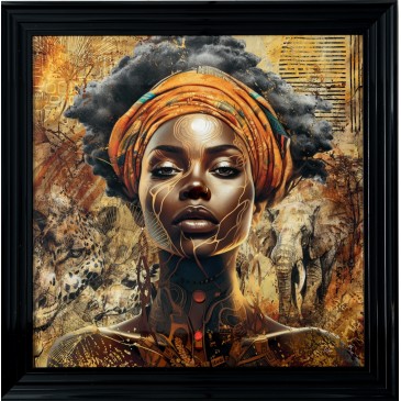 TABLEAU ENCADRE " Savannah" - DIM 80*80