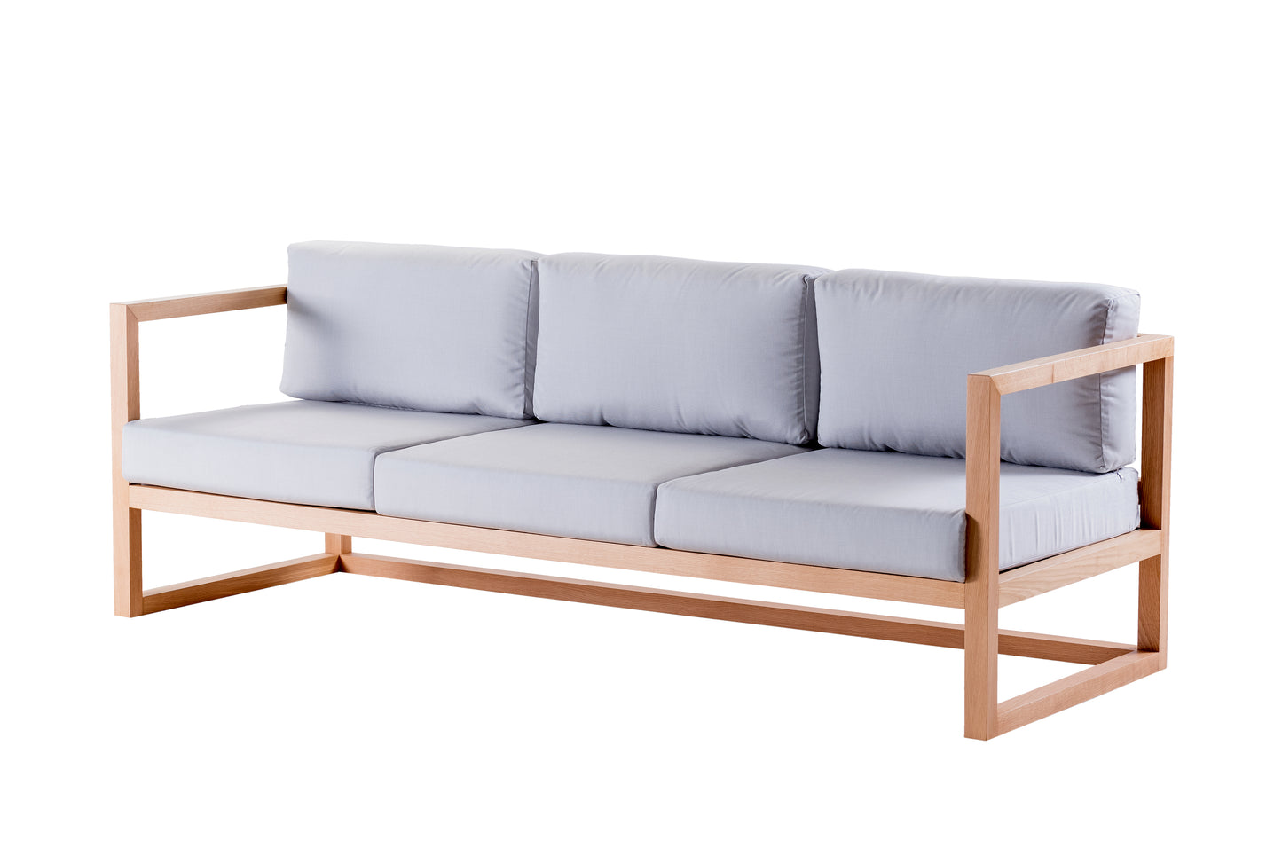 KESTREL SOFA 3ST OAK & VENEER OAK