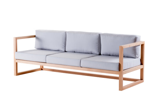 KESTREL SOFA 3ST OAK & VENEER OAK