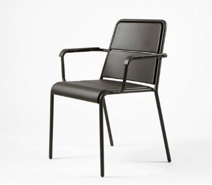 A600 ARMCHAIR ALU CHARCOAL
