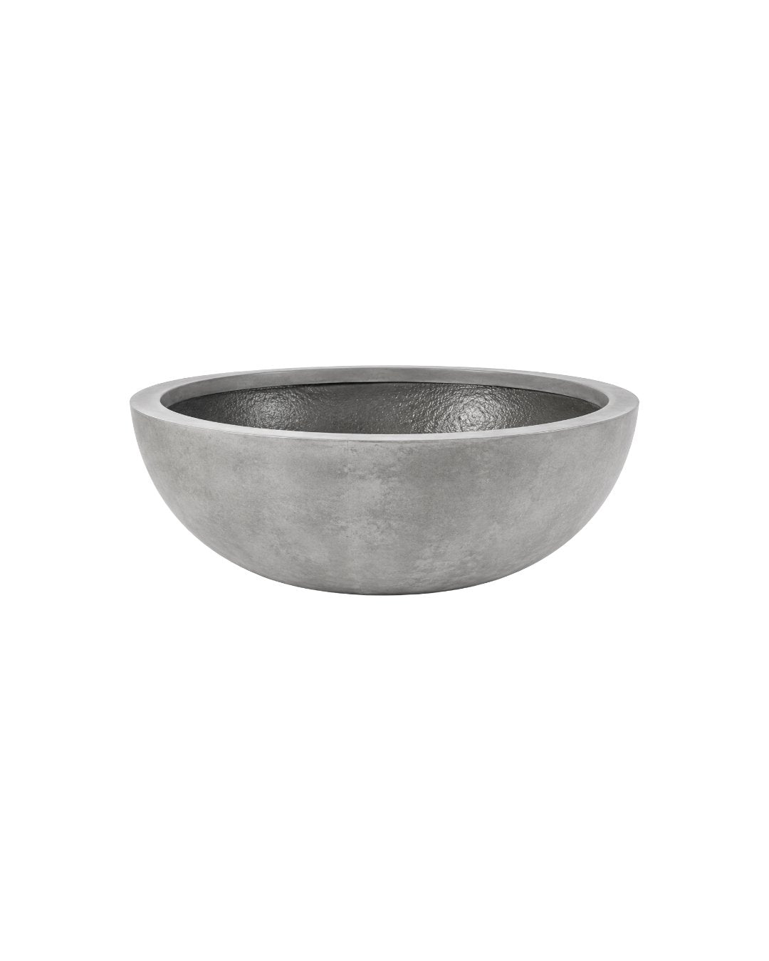 SOLARO ROUND POT - MEDIUM IN WEATHERED CEMENT