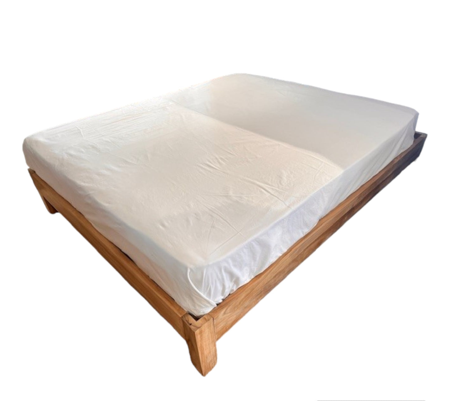 ROWENTA BED BASE IN TEAK WOOD