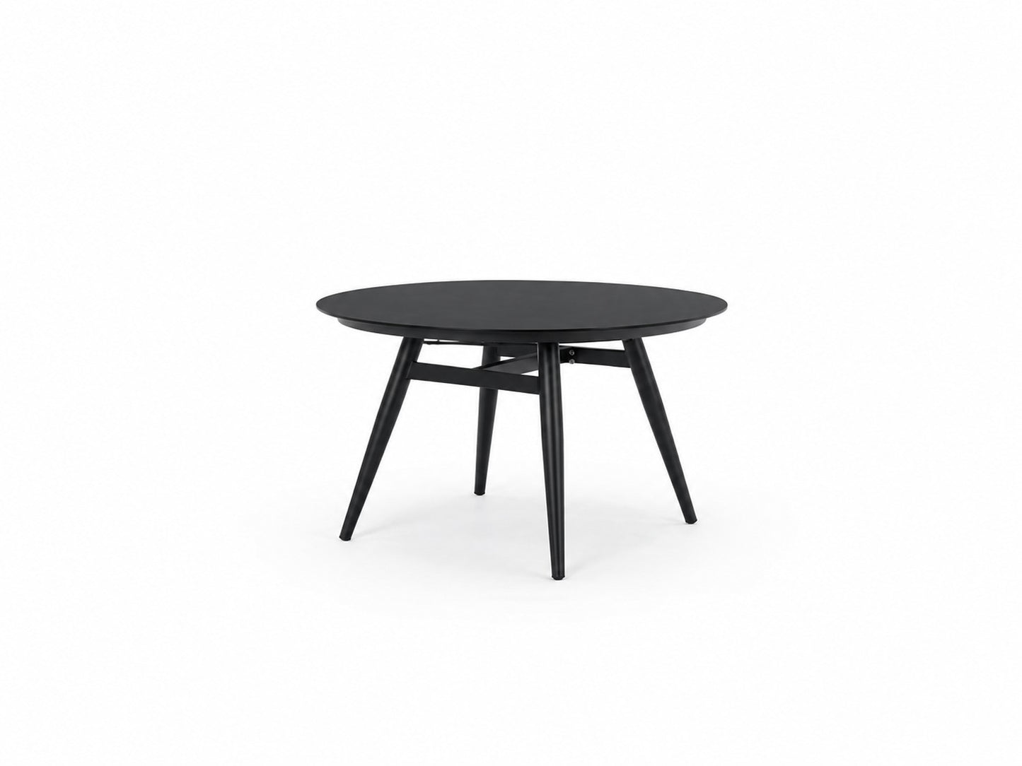 ROUND DINING TABLE WITH CERAMIC EFFECT GLASS