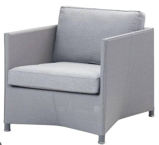 DIAMOND LOUNGE CHAIR INCL.LT GREY