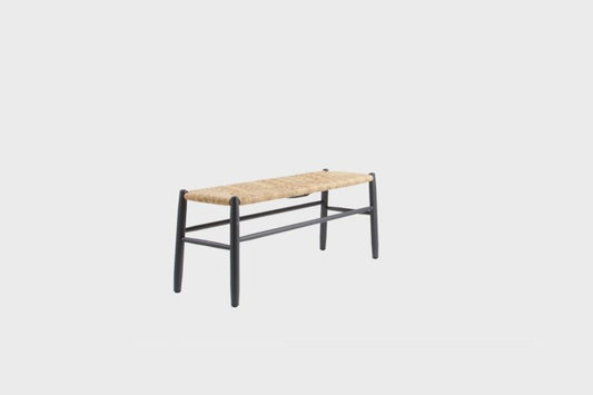 STIPA BENCH IN ALU CHARCOAL