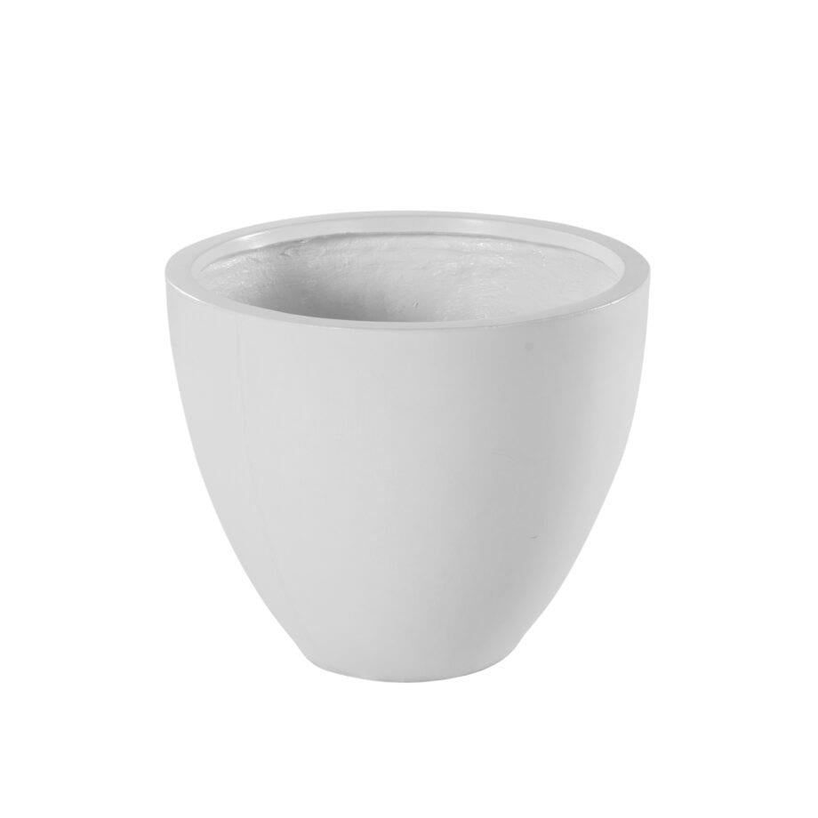 ROUND POT L WHITE DIA 75x63CM