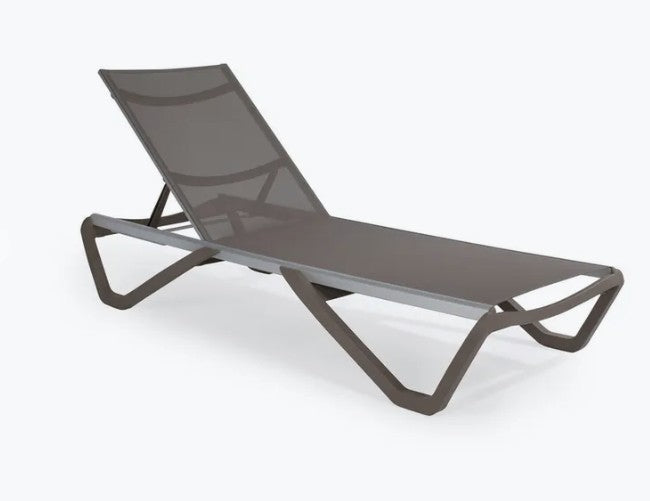 WAVE SUNLOUNGER TAUPE