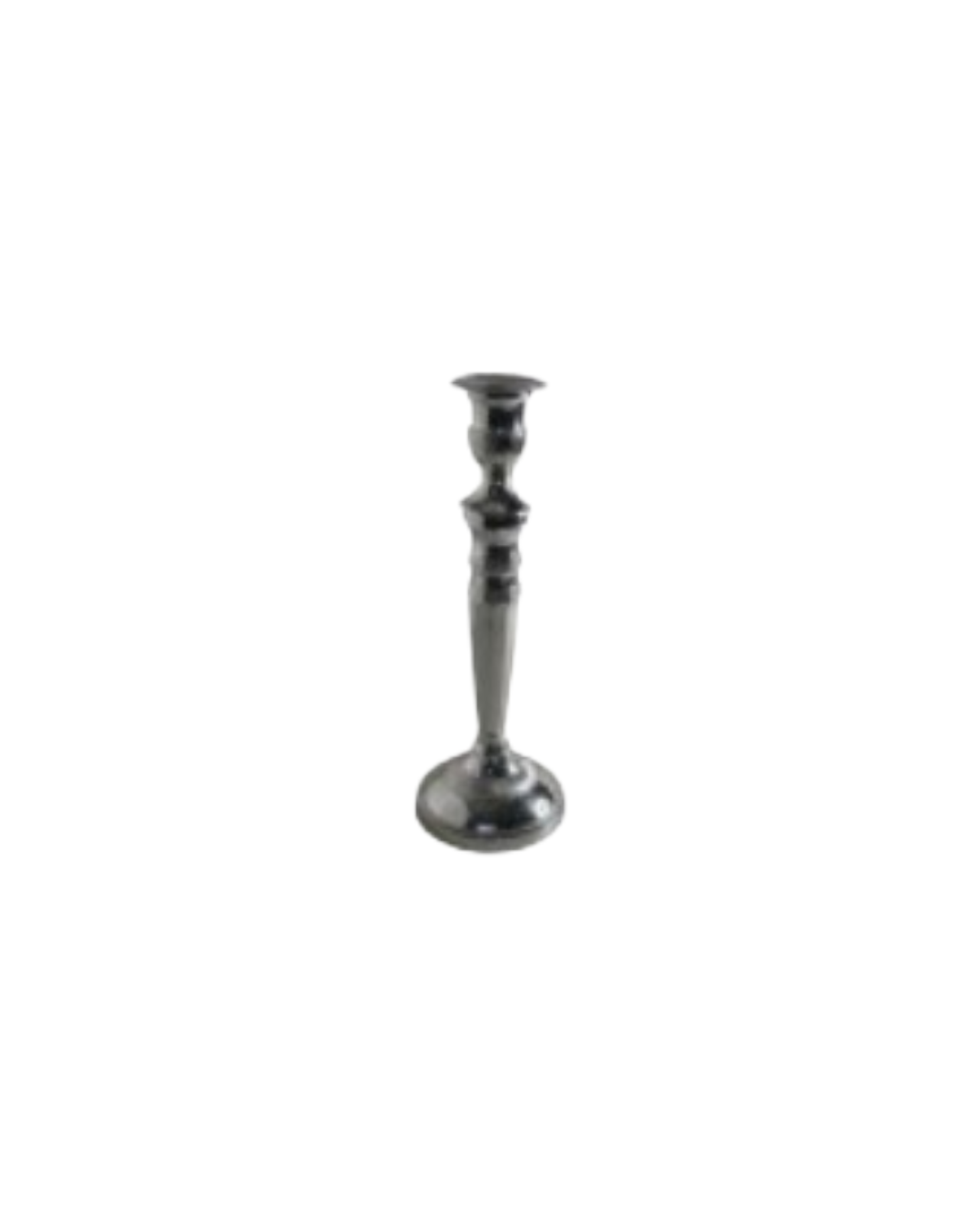 SILVER METAL CANDLESTICK