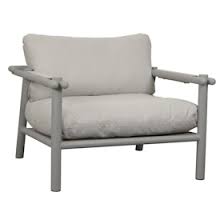 STICKS LOUNGE CHAIR IN ALU INCL CUSHION SET NATTE SAND