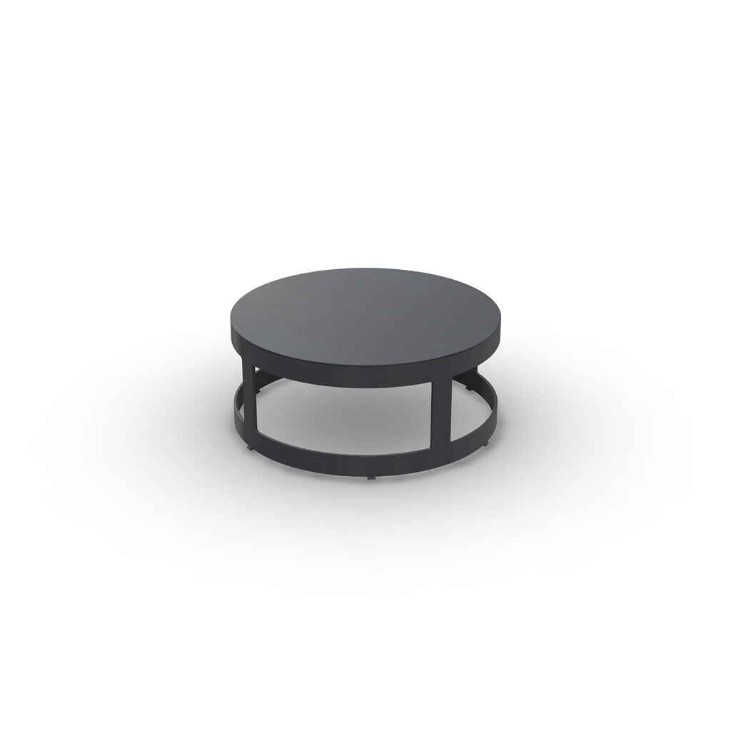 BURFORD COFFEE TABLE ALU CHARC MAT