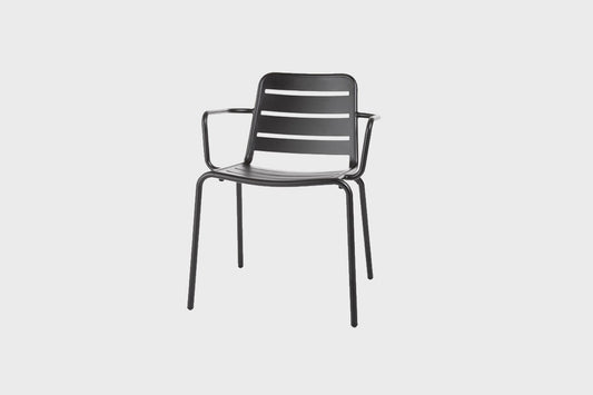 VEGA ALUMINIUM ARMCHAIR CHARC