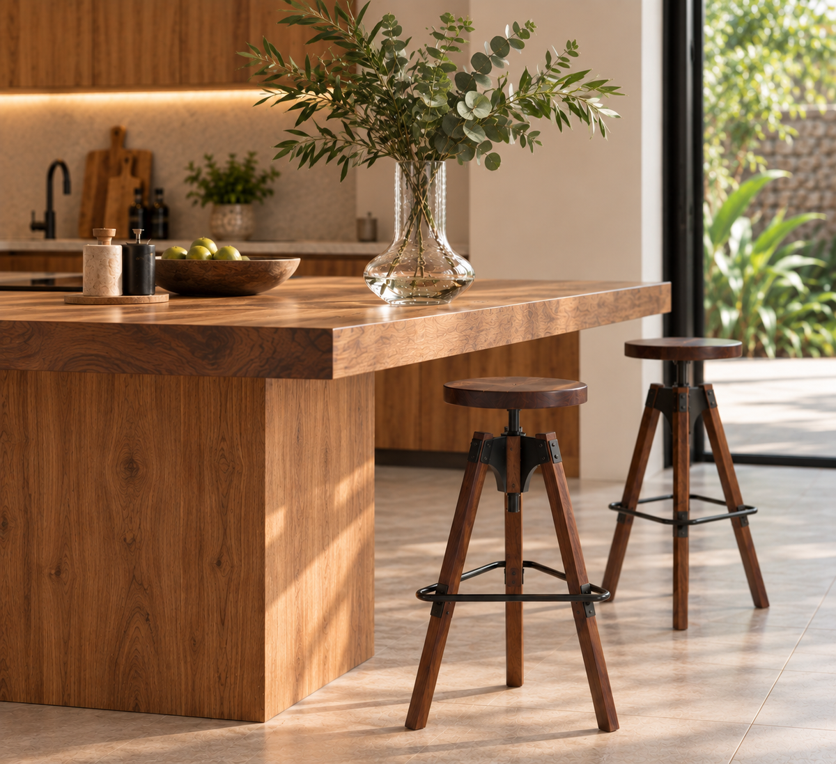 BINGO BAR STOOL IN TEAK WOOD