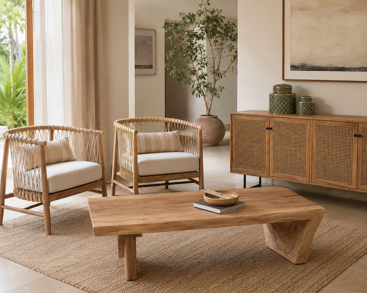 CACAO COFFEE TABLE IN SUAR WOOD