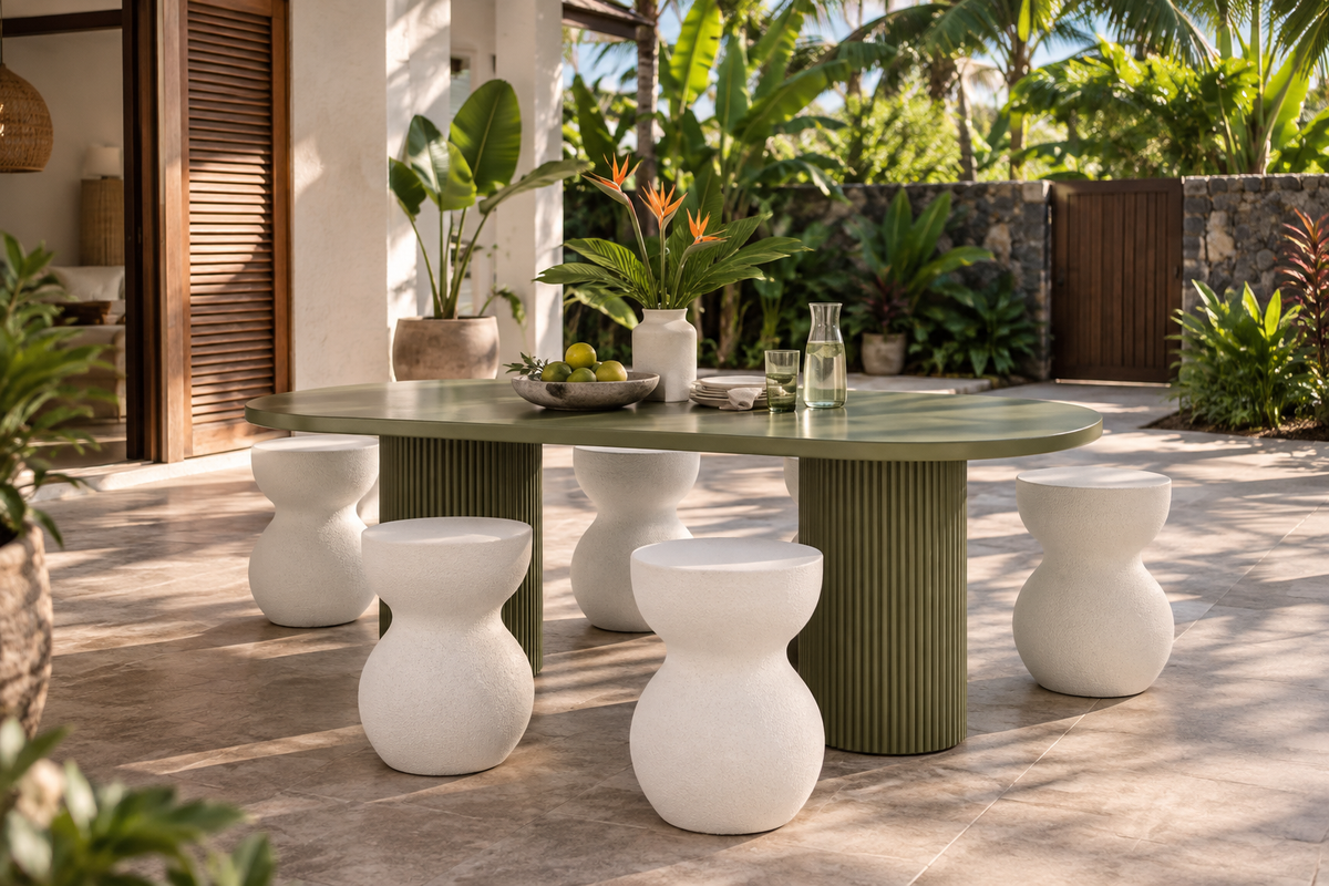 LAMIA STOOL IN WHITE