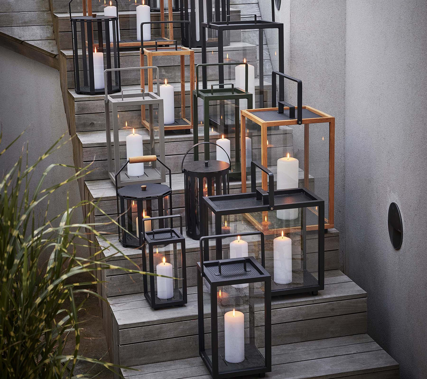 LIGHTHOUSE LANTERN L ALU LAVA GREY