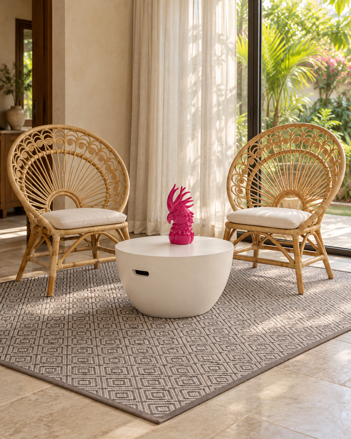 SABAH COFFEE TABLE IN WHITE
