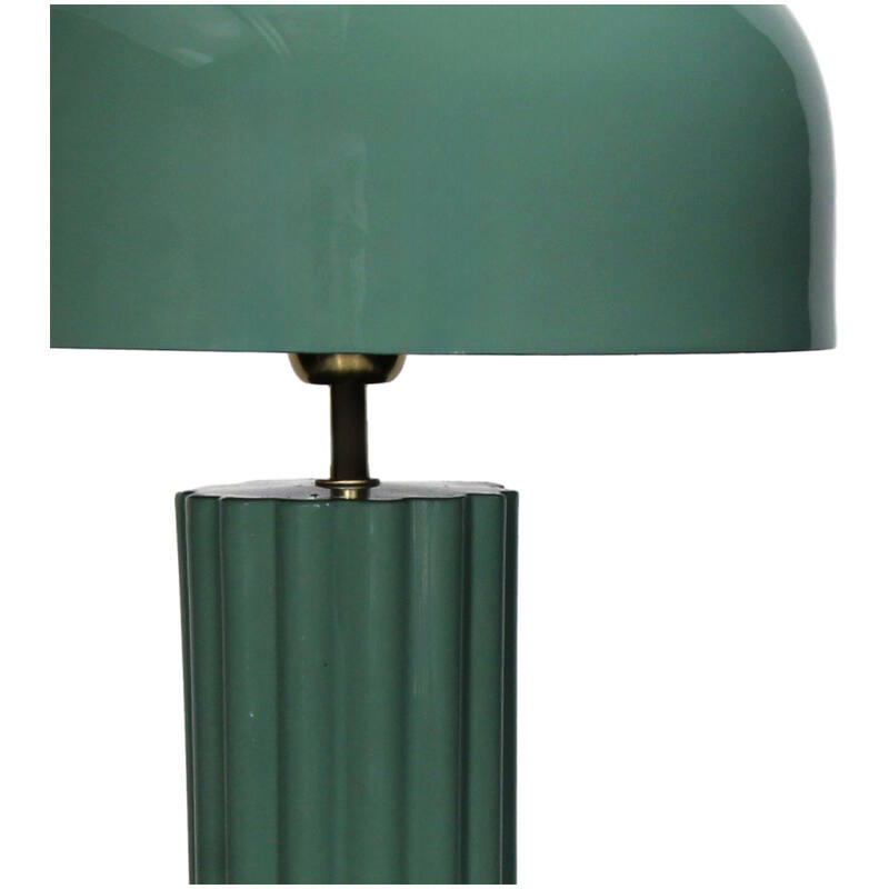 TABLE LAMP IRON GREEN