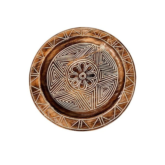 WOODEN WALL DÉCOR PLATE S