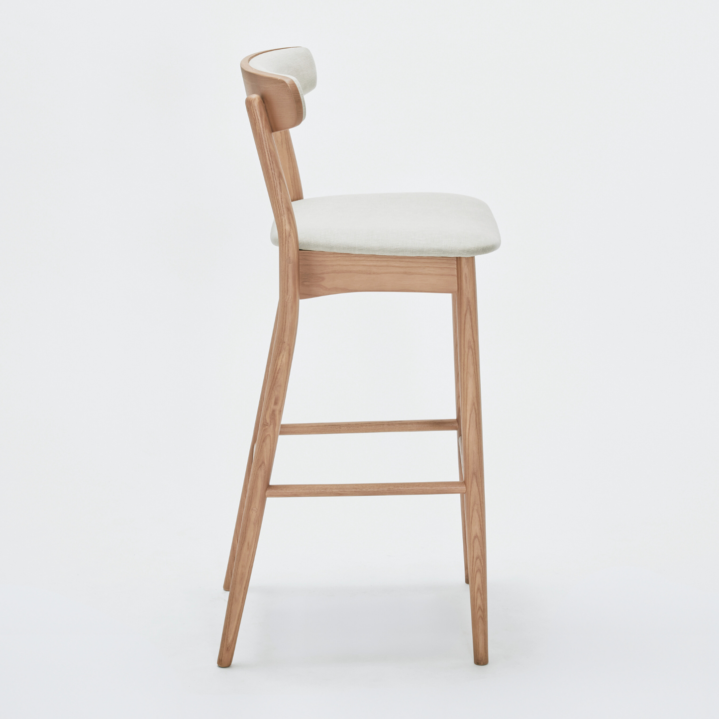 ABBEY BAR STOOL IN TAUPE ASH WOOD