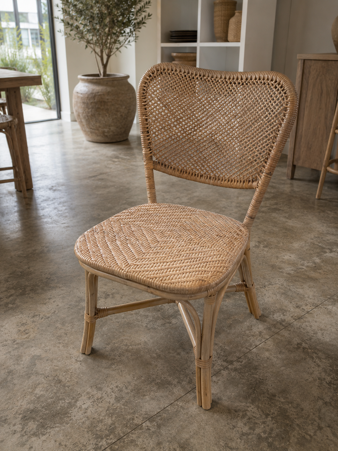 ALICE CHAIR IN NATURAL RATTAN