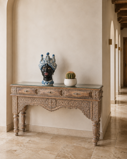 ANKARA CONSOLE IN TEAK WOOD