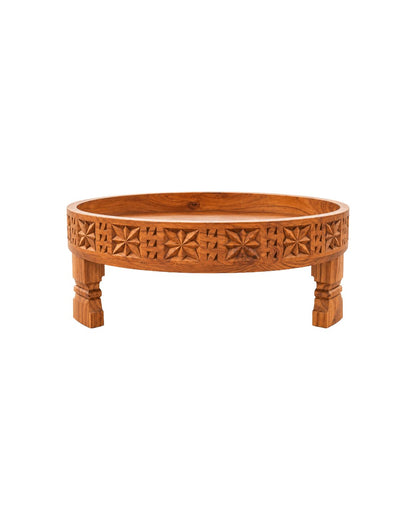 MANGO WOOD CARVED COFFEE TABLE
