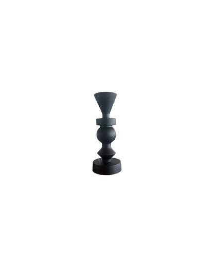 MATTE BLACK CANDLESTICK – H29 CM