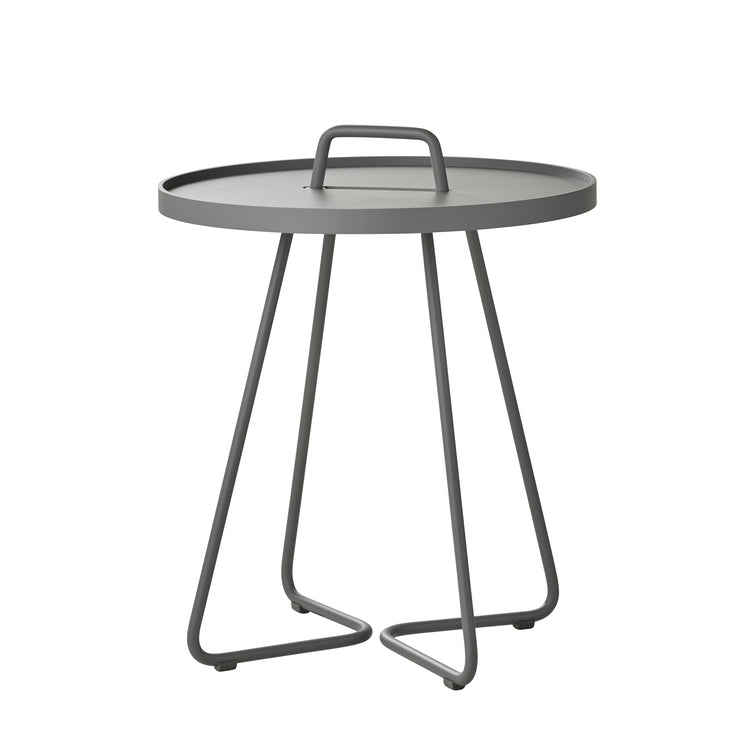 ON THE MOVE SIDE TABLE SMALL LT GREY